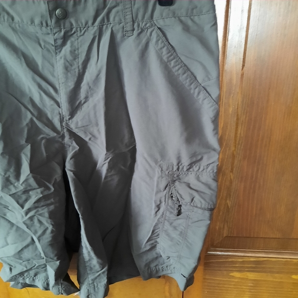 REI Shorts Rei Dark Gray Nylon Cargo Hiking Shorts Poshmark